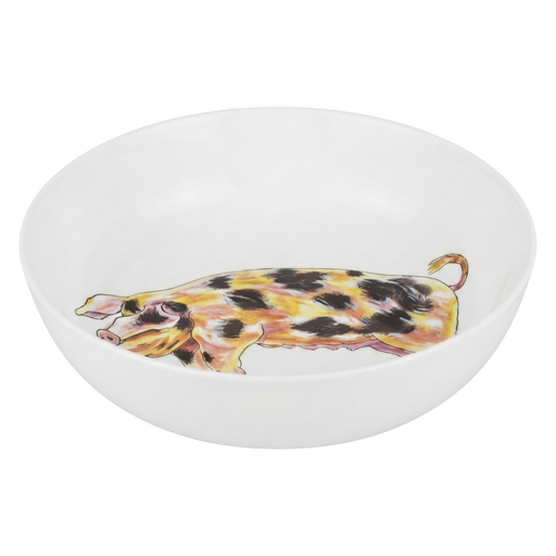 Gloucestershire Old Spot Pig 24cm Bowl side view