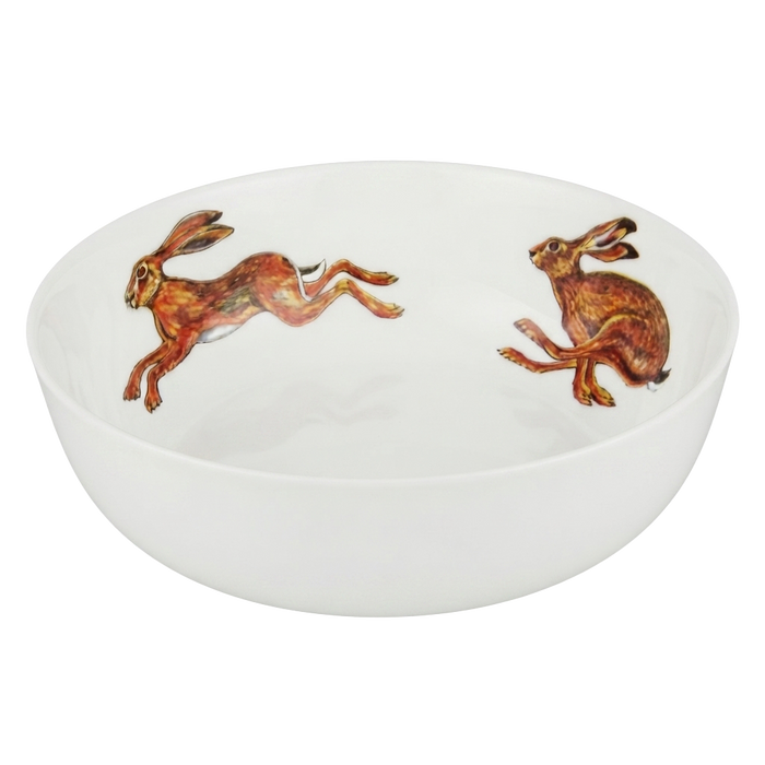 Hares 24cm Bowl side view