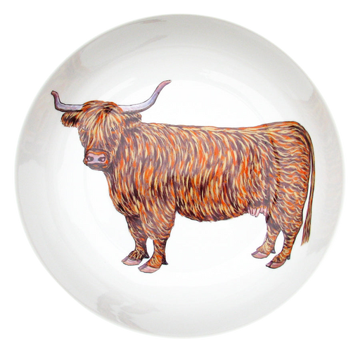 Highland Cow 24cm Bowl by Richard Bramble