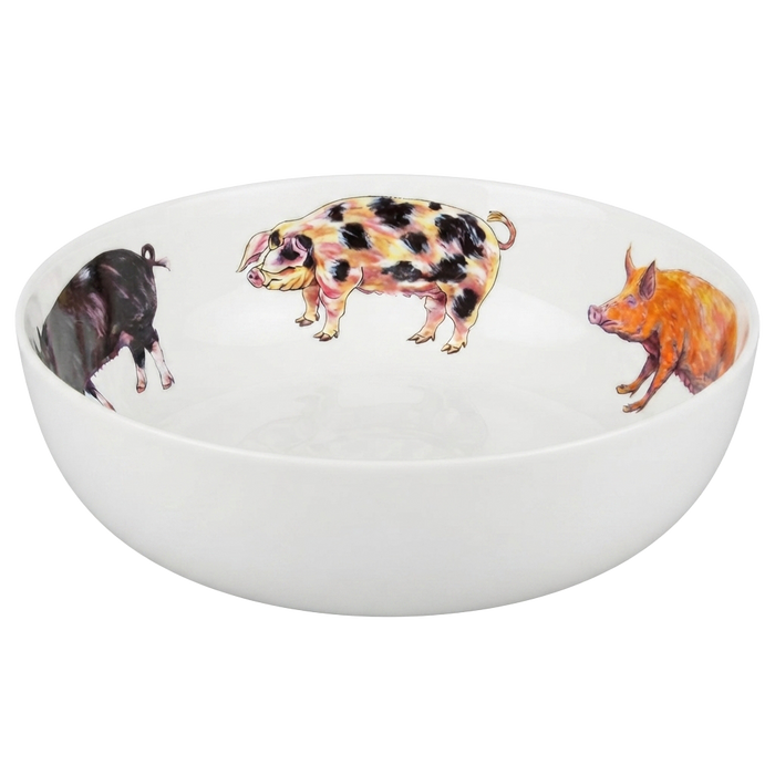 Pigs 24cm Bowl side view