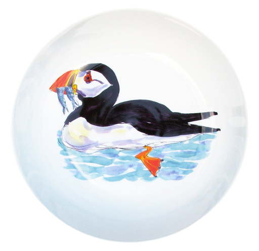 Puffin Swimming 24cm Bowl by Richard Bramble