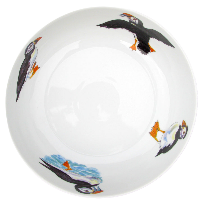 Puffins 24cm Bowl by Richard Bramble