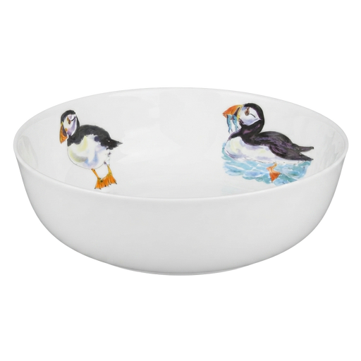 Puffins 24cm Bowl side view