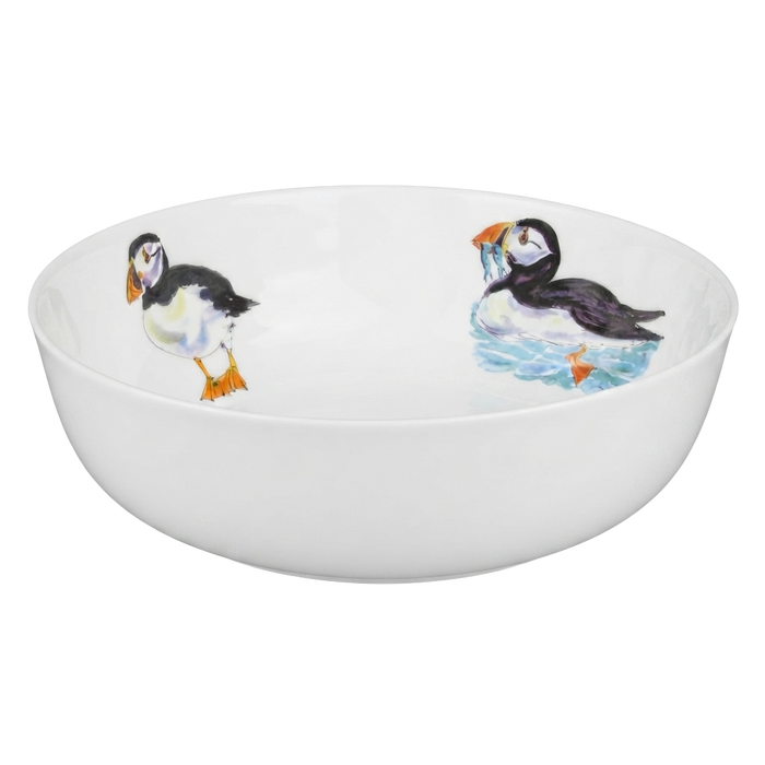 Puffins 24cm Bowl side view