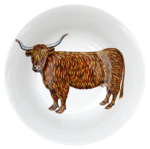 Highland Cow 25cm Bowl by Richard Bramble