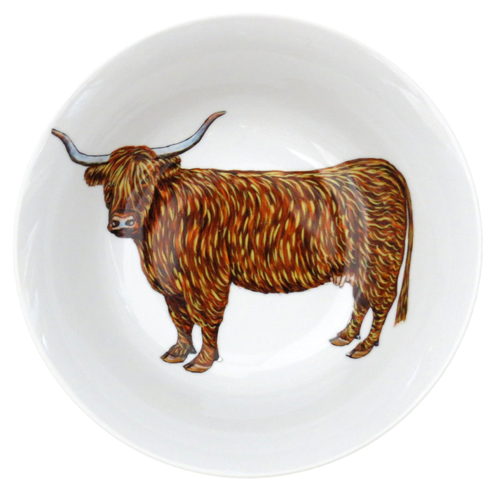 Highland Cow 25cm Bowl by Richard Bramble