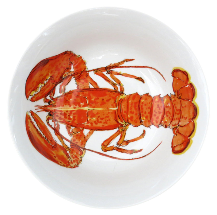 Red Lobster 25cm Bowl by Richard Bramble