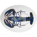Blue Lobster 27cm Oval Bowl
