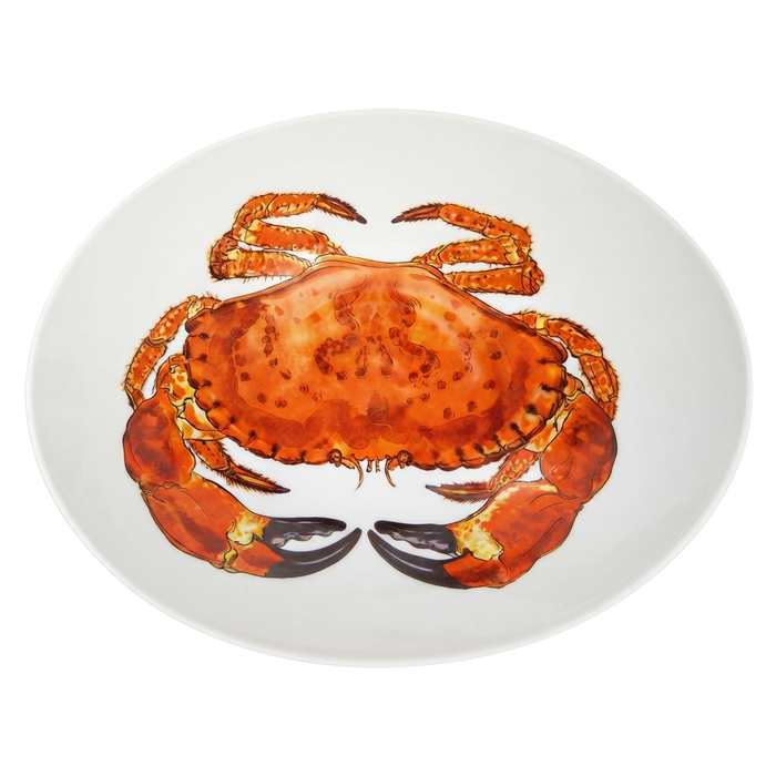 Crab 27cm Oval Bowl