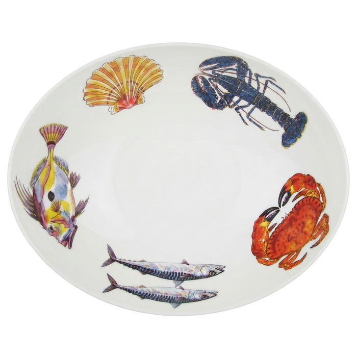 Fish & Shellfish 27cm Oval Bowl