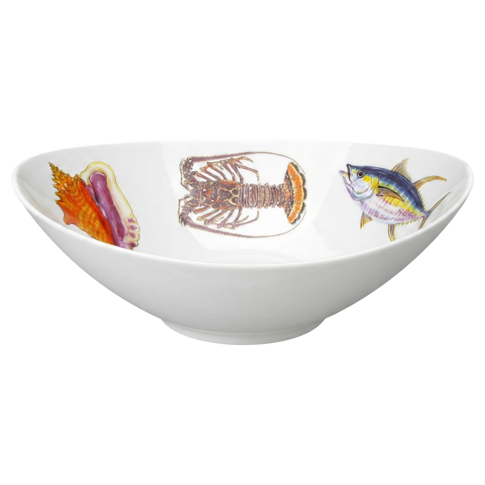 Fish & Shellfish US South Coast 27cm Oval Bowl styled on the table