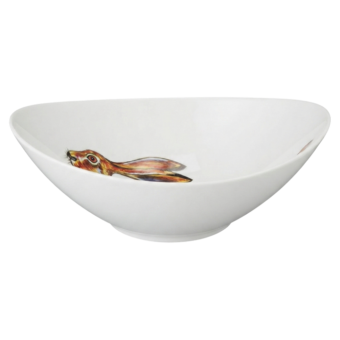 Hare 27cm Oval Bowl styled on the table