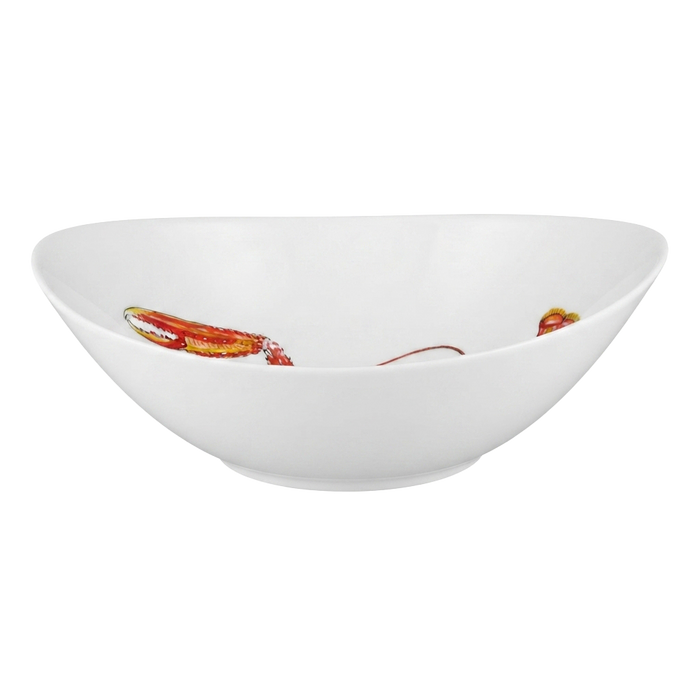 Langoustine 27cm Oval Bowl styled on the table