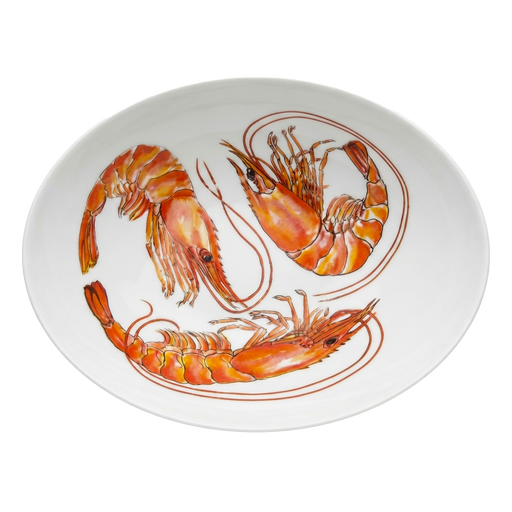 Shrimp & Prawn 27cm Oval Bowl