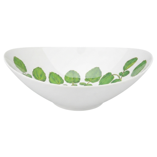 Watercress 27cm Oval Bowl side view