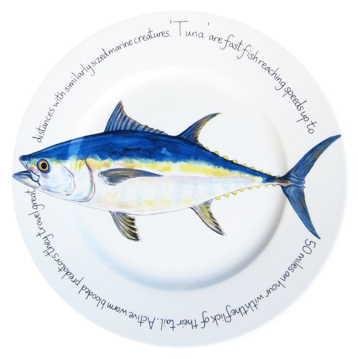 Bluefin Tuna 30cm Flat Rimmed Plate