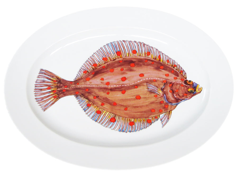 Plaice 39cm (15.4") oval plate