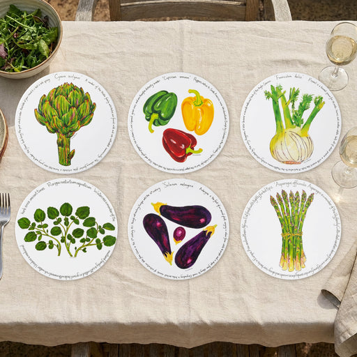 Kitchen Garden Tablemat Set of 6 by Richard Bramble