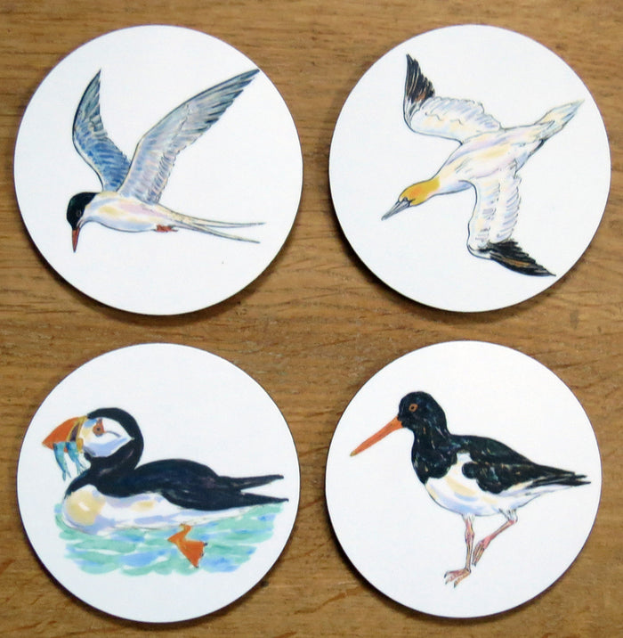 Seabirds 4 coaster gift selection in use