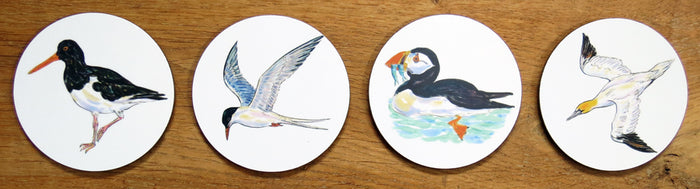 Seabirds 4 coaster gift selection table setting