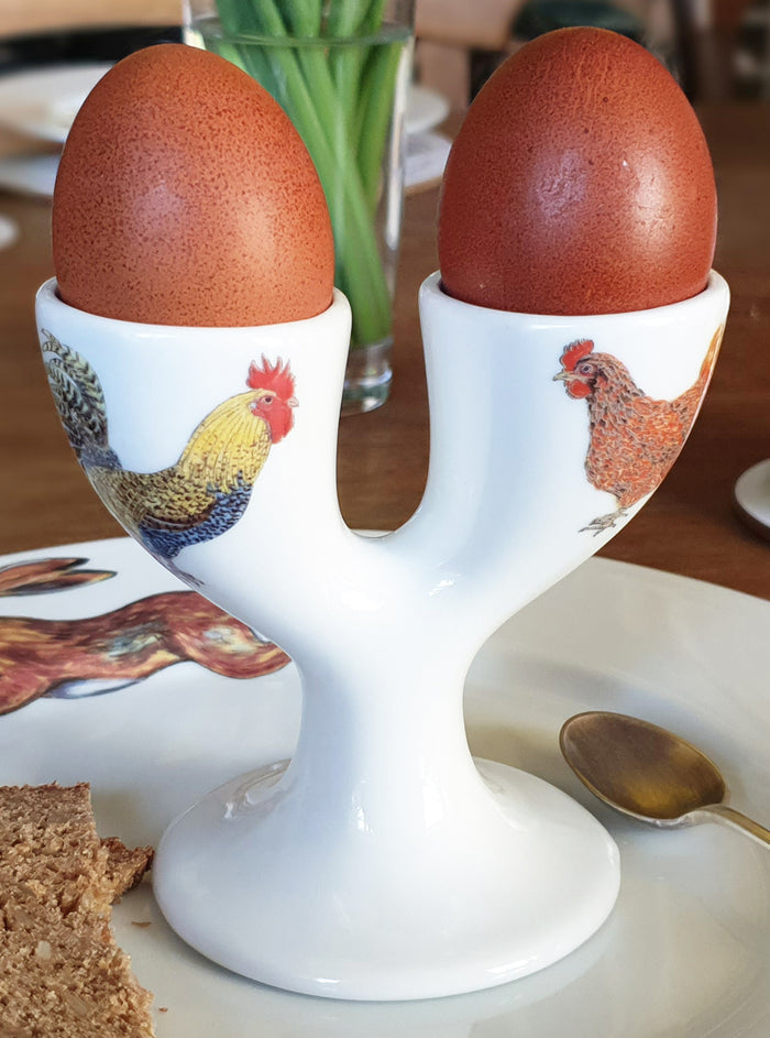 Chicken Double Egg Cup styled on the table