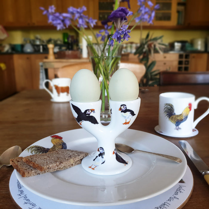 Puffin Double Egg Cup size & rim guide