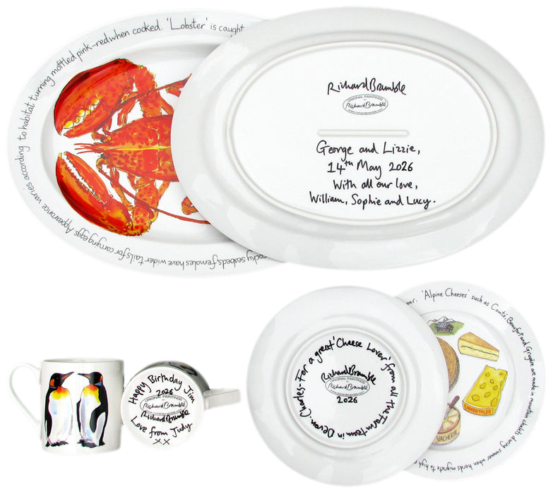 Personalised artist ceramic inscription (one per item)