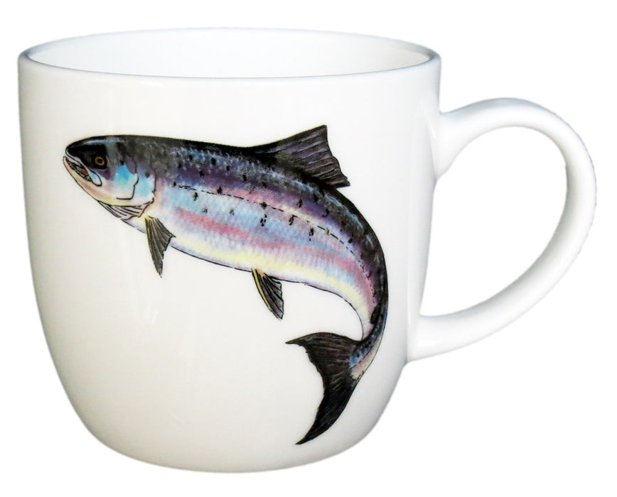 Salmon Mug (medium round sided)