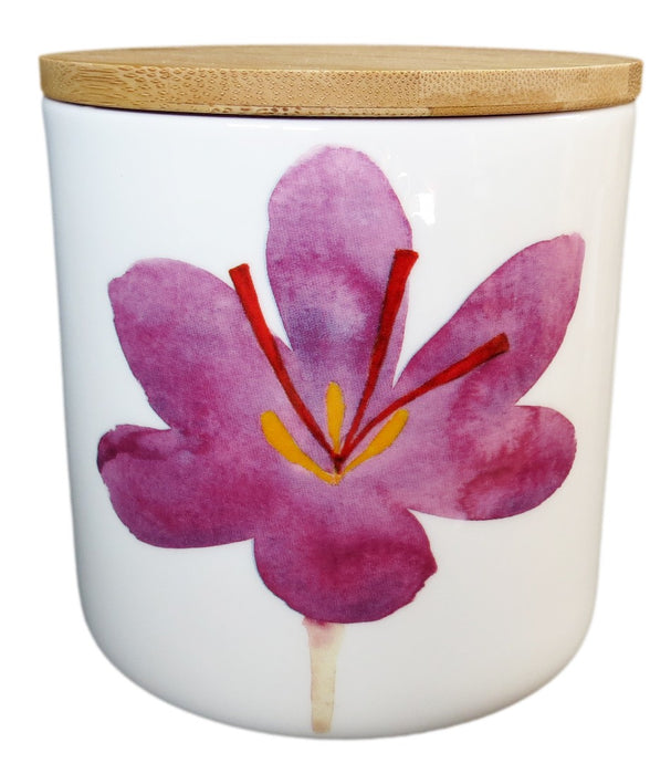 Saffron Flower Storage Jar