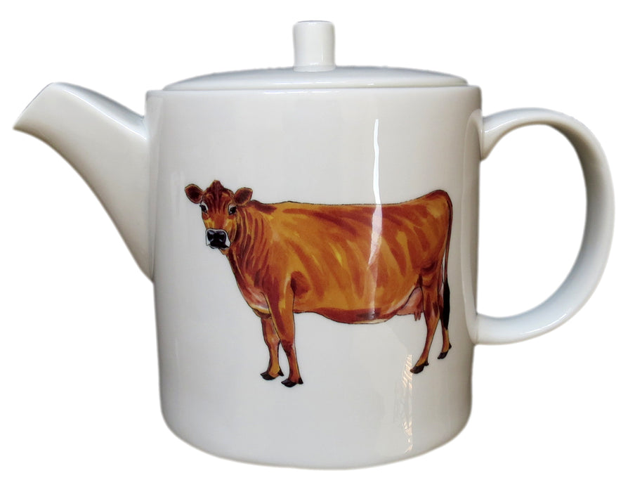 Jersey Cow Teapot Straight sided
