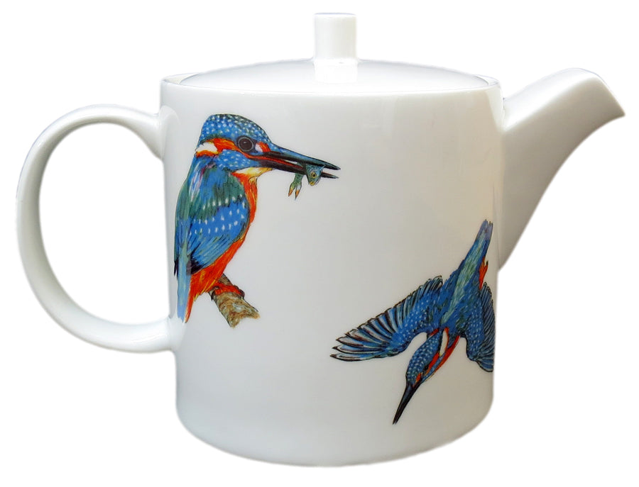 Kingfisher Teapot Straight sided