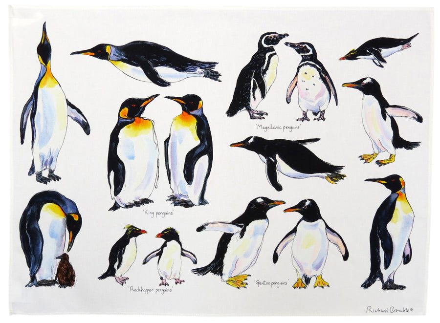 Penguins Tea Towel
