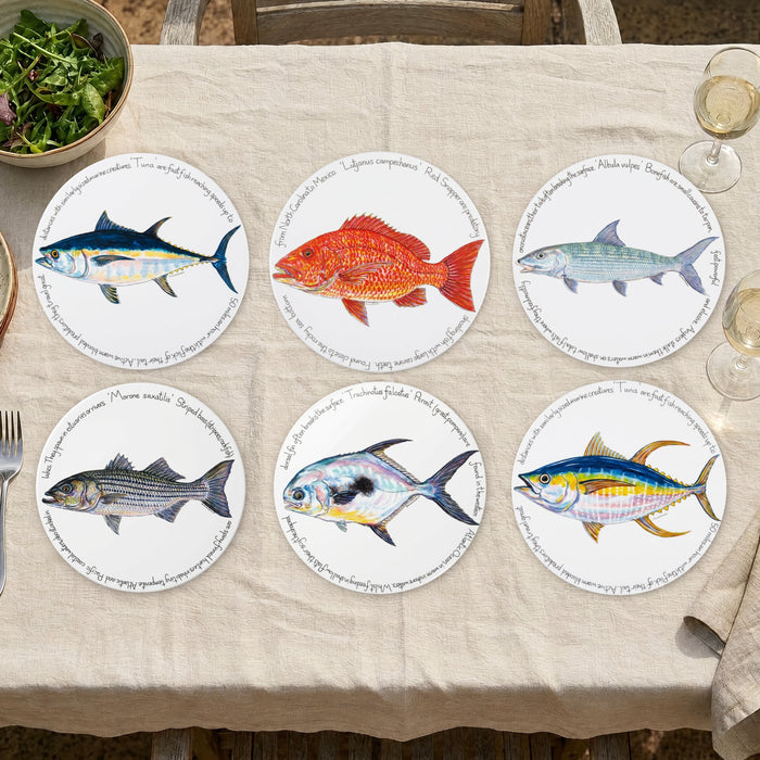 Saltwater Gamefish Tablemat Set of 6 by Richard Bramble
