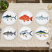 Saltwater Gamefish Tablemat Set of 6 by Richard Bramble