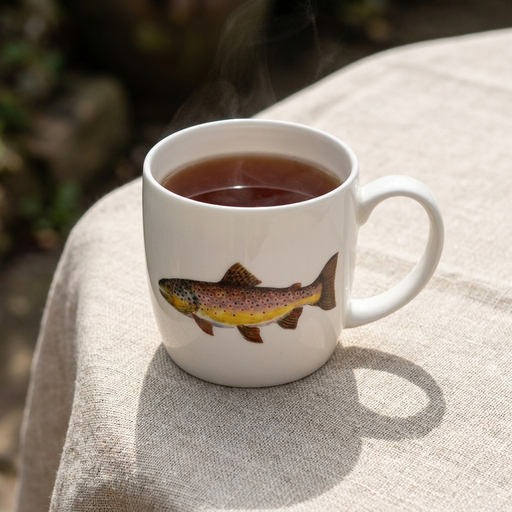 Brown Trout Mug lifestyle