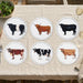 Cattle Breeds Tablemat Set of 6 by Richard Bramble