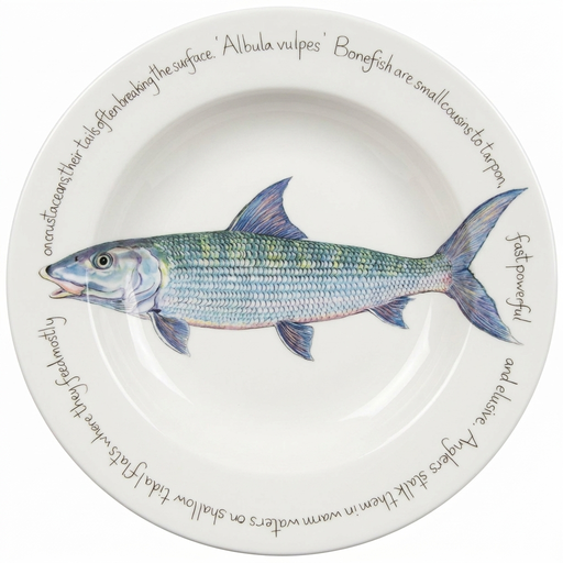 Bonefish 30cm Deep Rimmed Plate