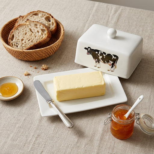 Holstein Friesian Cow Butter Dish