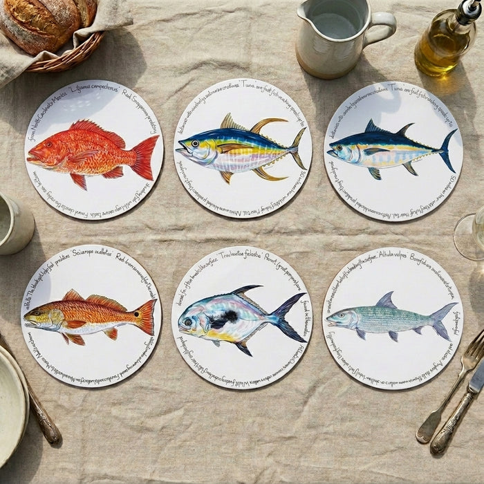 Saltwater Gamefish Tablemat Set of 6 by Richard Bramble