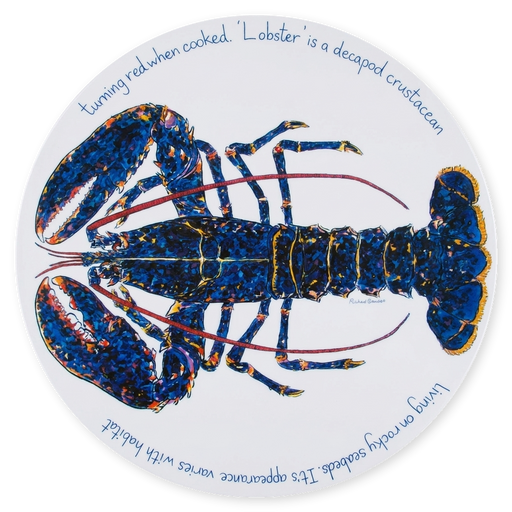 Blue Lobster Tablemat by Richard Bramble