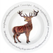 Stag Standing 30cm Deep Rimmed Plate