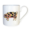 Gloucestershire Old Spot Pig & Saddleback Pig Mug (medium straight sided)