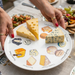 Cheese plate with cheese