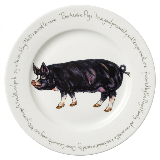Berkshire Pig 30cm Flat Rimmed Plate