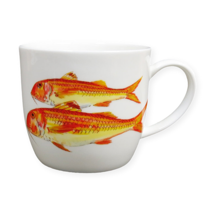 Red Mullet Mug (medium round sided)