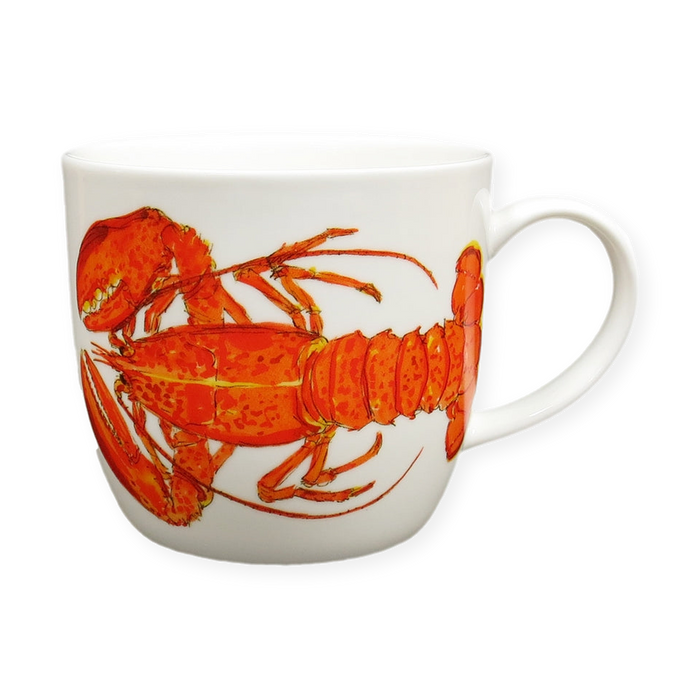 Red Lobster Mug (medium round sided)