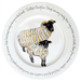 Blackface Sheep 30cm Flat Rimmed Plate