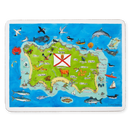 Jersey Island Map in the Channel Islands LARGE Tablemat (made to order)