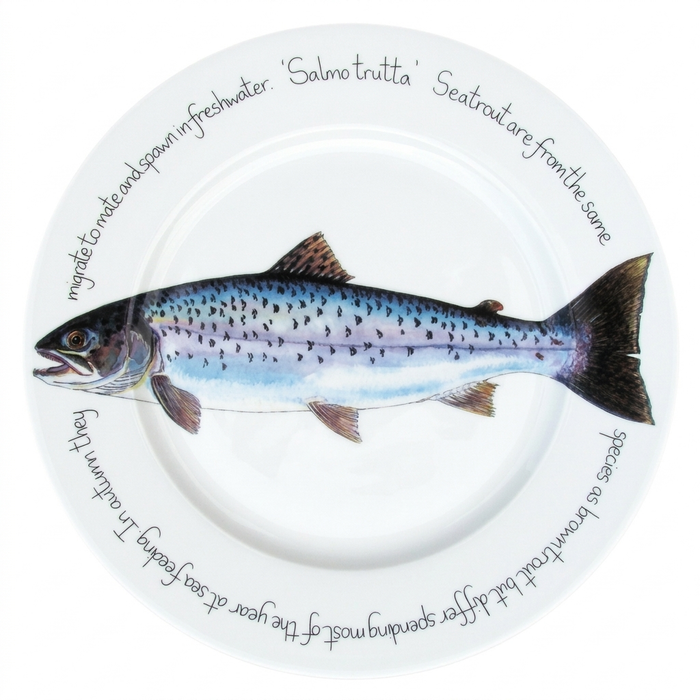 Sea Trout 30cm Flat Rimmed Plate