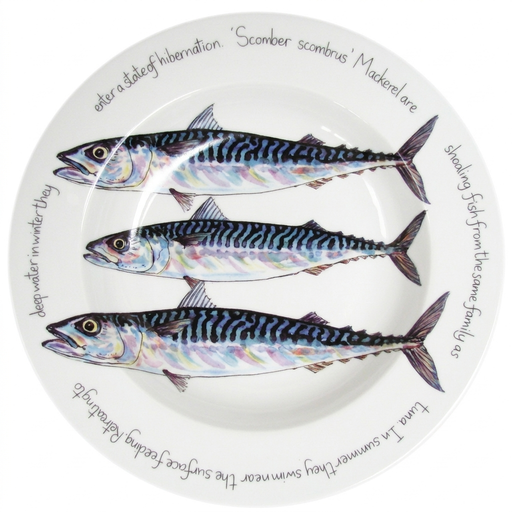 Mackerel 30cm Deep Rimmed Plate